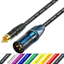 RCA auf Stecker XLR Kabel Gold