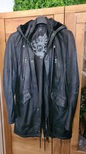 Gipsy leder parka jacke - gipsy,