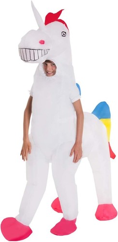Aufblasbares einhorn kostüm - aufblasbares,