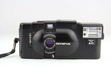 Olympus XA 35 mm 1:2.8 mit A11 Blitz Anleitungen und Box # 8024