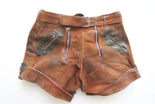Kurze lederhose eichenlaub - kurze,