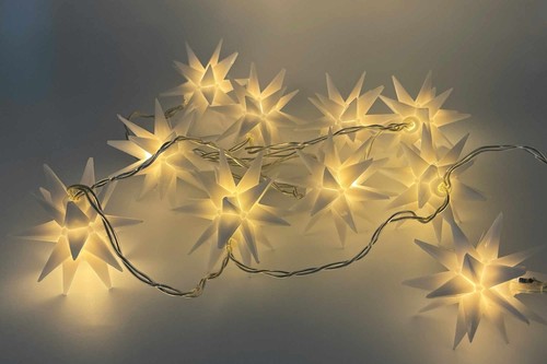 Led lichterkette sterne außen - lichterkette,