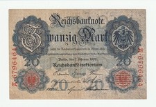 D-006  Deutsches Reich  20 Mark    07.02.1908   III