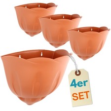 4er Set Blumen Topf Wand Vasen
