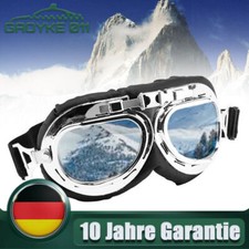 Motorradbrille Classic Fliegerbrille gepolstert Motorrad Biker Brille Cabrio DHL