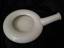 antike Bettpfanne kombiniert mit Urinal Bettschüssel Schieber Steckbecken