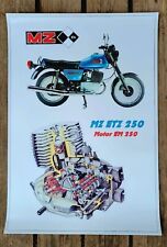 Poster MZ ETZ 250 Motorrad +