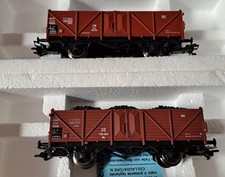 Roco H0 2x 46039 Offener Güterwagen Kohleladung (AC) OVP Kurzkupplung- unbenutzt