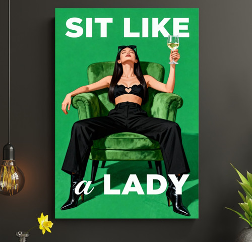 Sit like lady retro kunst - sit, a