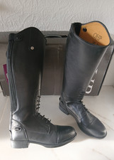 QHP Reitstiefel Kinder schwarz
