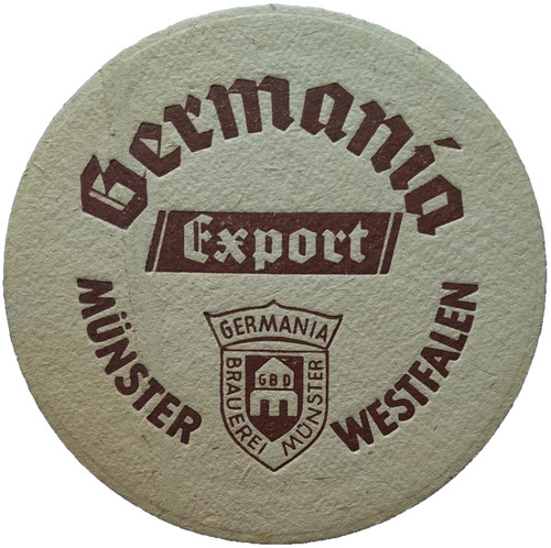 Alter bierdeckel germania - bierdeckel,