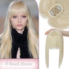 Damen 100% Wie Echthaar Toupet Toupee Topper Clip In Hair Haarteil Wig Perücke