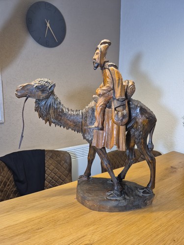 Geschnittste holzfigur camel - geschnittste, holzfigur,