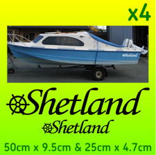 Shetland 50 cm 25 cm 4er Set