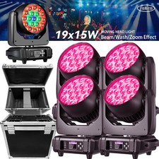 4x LED Zoom Beam Wash 19X20W