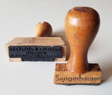 2x DDR Stempel Deutsche Reichsbahn DR Sangerhausen Dienststempel Eisenbahn #005