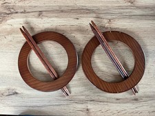 Gardinen Raffhalter Ringe Braun • 2 Stk 