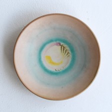 Hildegard Delius Rheinsberg Teller rund Keramik Art Deco handbemalt um 1930