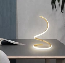 2x LED Spiral Tischlampe