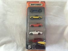MATCHBOX 5 PACK NO.12 GIFT SET - RED E TYPE JAGUAR ETC - UNOPENED