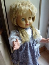 grosse Schildkröt Puppe 60cm , sprechende Puppe Vintage