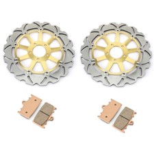 Bremsscheiben vorne Beläge für Kawasaki ZX9R ZX900B 94-95 ZZR 1100 93-01 ZZR1200