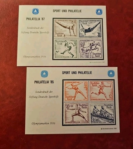 1936 1985 vignettenblock der - 1936/1985,,