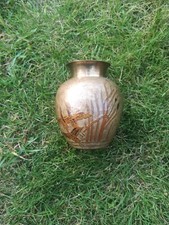 Messing Vase Vintage Flugenten