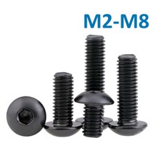 Linsenkopfschrauben Schwarz