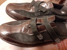 Damenschuhe dunkelgrün, Größe 38, Marke "Valleverde"