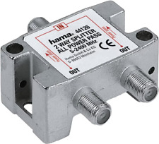 Hama Classic Line SAT-Verteiler, 2-fach, voll geschirmt, 00182232