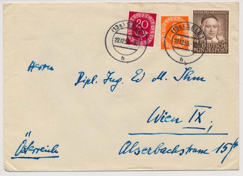 1953 brd zensurstempel aus - 1953,