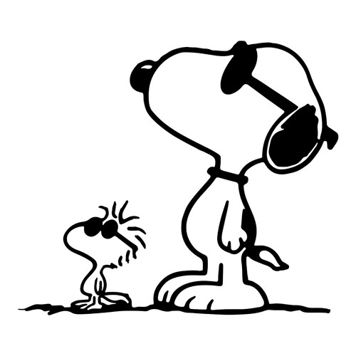 Snoopy cool woodstock - snoopy,