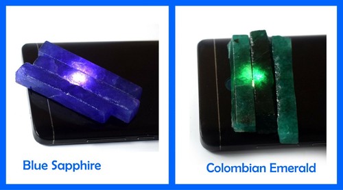 Natürlich blauer saphir - blauer,