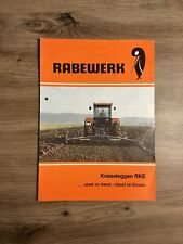 Orig. RABEWERK Prospekt Brochure SCHLÜTER MB TRAC Traktor Schlepper Egge E5