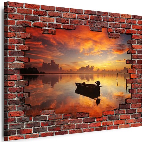 Wandbilder mauerloch - wandbilder, 3d