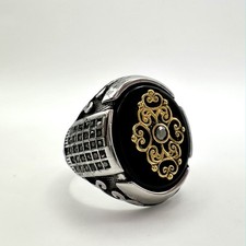 Herren Ring Edelstahl Silber