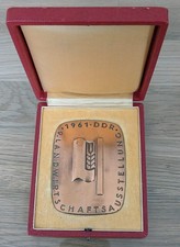 DDR Medaille 9. Landwirtschaftsausstellung 1961 im Etui