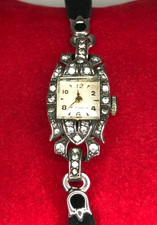 Antik Sterling 935 Damenuhr