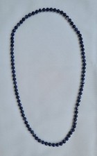 Halskette - Lapislazuli Kugelkette - Edelstein - Kugelform - ca. 80 cm