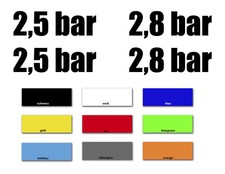 4x Aufkleber Reifendruck