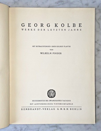 Georg kolbe werke der - georg,