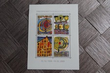 Österreich Briefmarke Block Hundertwasser 2008 Kunst Kleinblock postfrisch