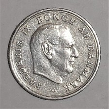 1 Krone 1963 unter König Frederik IX.