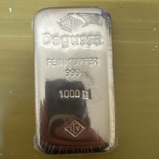 Kupferbarren Degussa  1  kg /