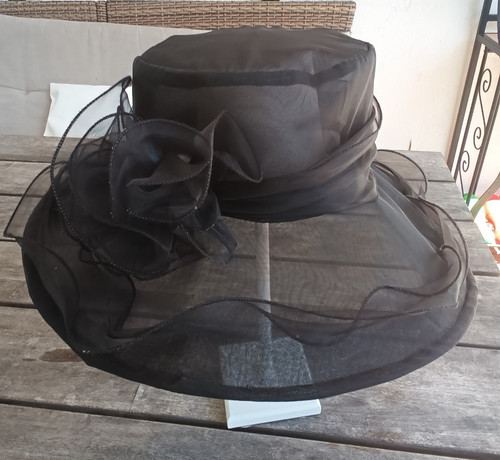 Eleganter sommerhut schwarz - eleganter,