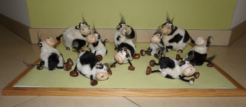 Dekofiguren deko kühe kuh - 10,