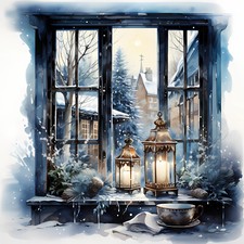 Wandbild Vintage Fenster