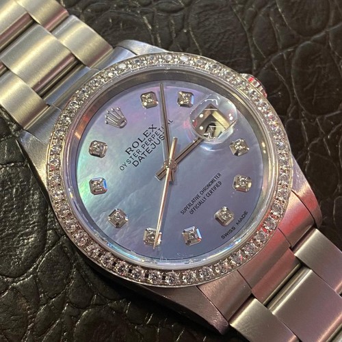 Rolex datejust 36mm diamond - rolex,