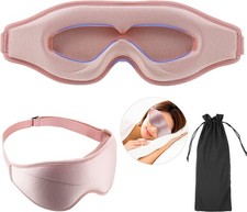 3D Schlafmaske Schlafbrille Augenmaske Maske Augenbinde Schlafbrille, Rosa